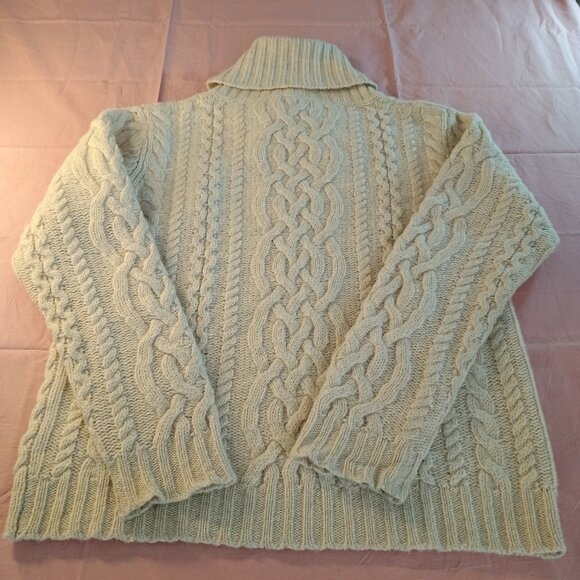 NWOT Loft604 Creative Frame Of Mind Men Large Heavy 100% Wool Sweater Turtleneck - Picture 6 of 7